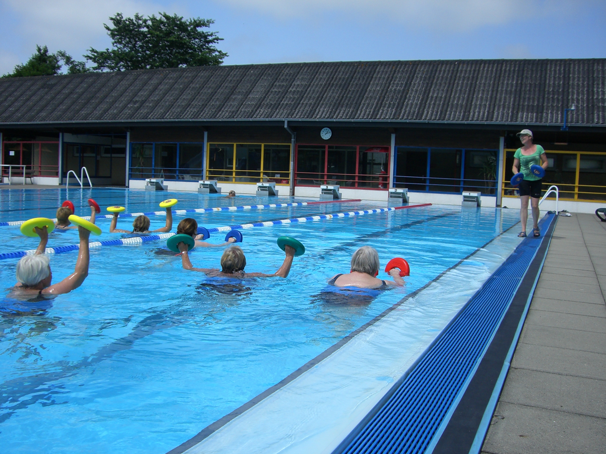 Aqua-Fitness im Freibad Wesselburen
