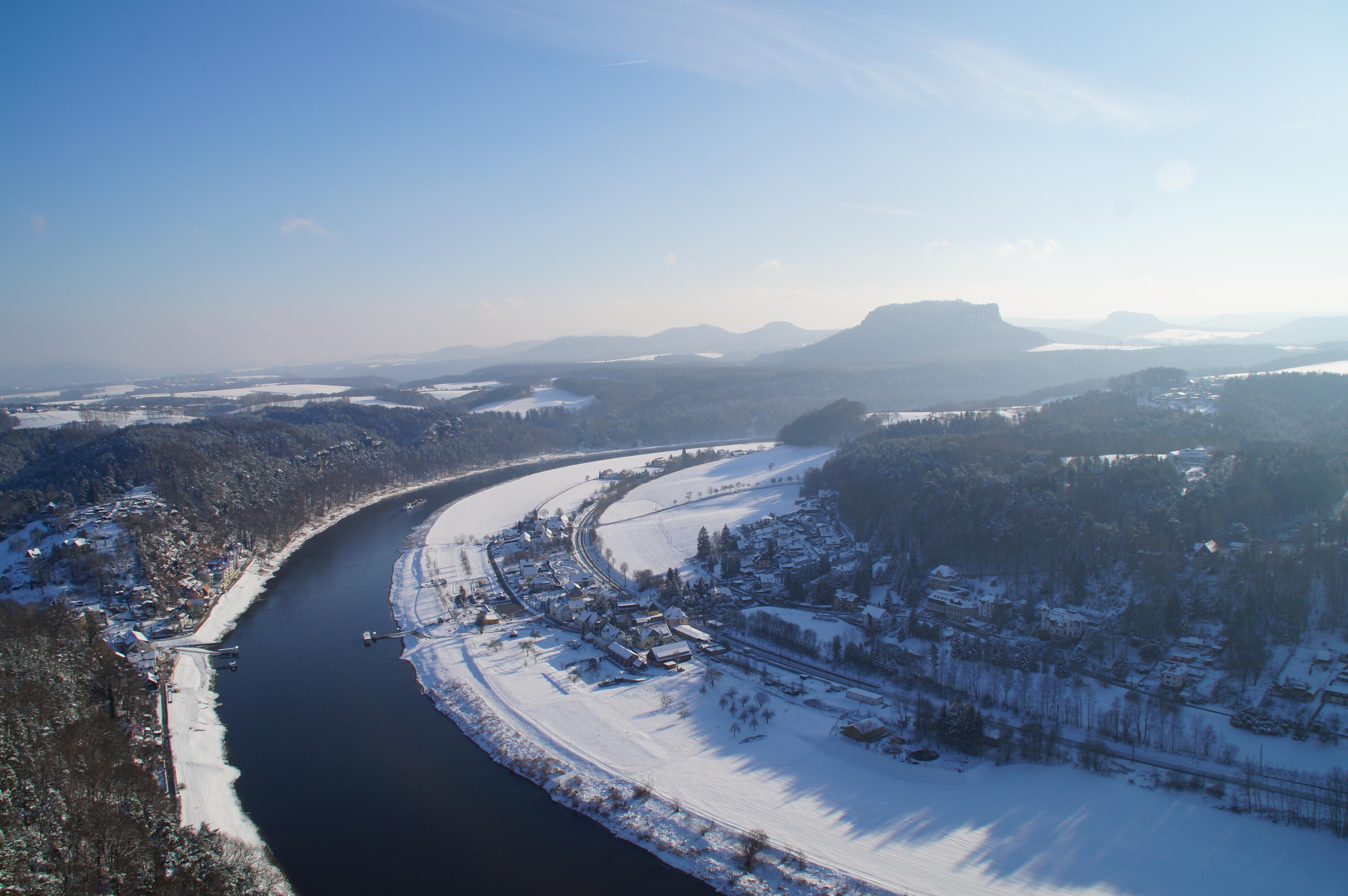 Fernblick im Winter