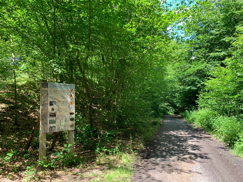 Infotafel zum Bergbau, auf dem Bergwerk Rundweg 2 bei Bergfreiheit