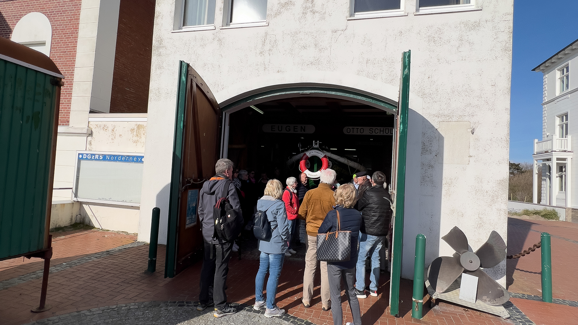 Historischer Rettungsbootschuppen