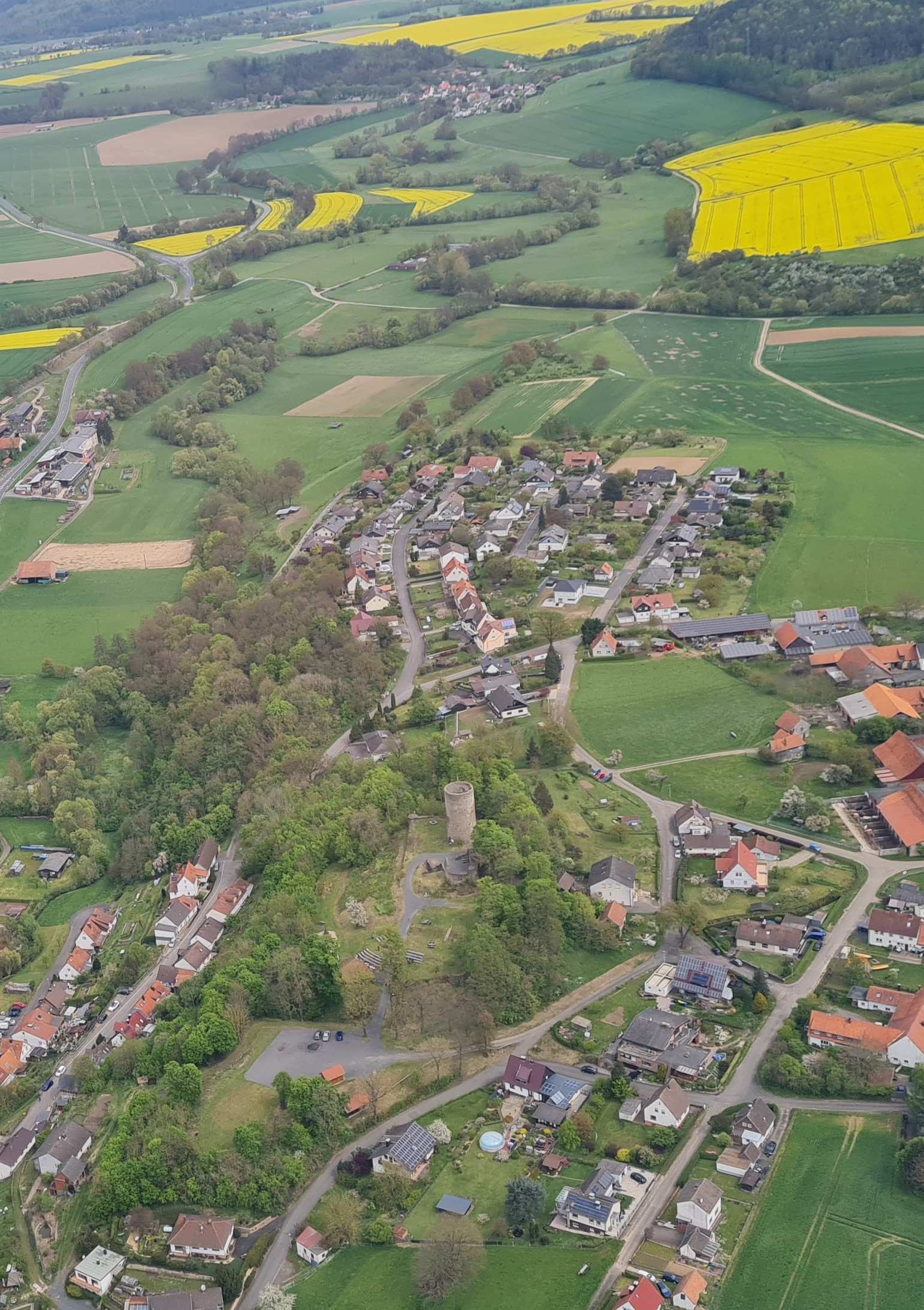 Burg Jesberg Luftaufnahme