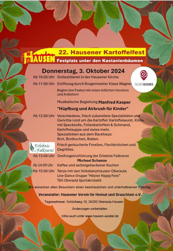 Plakat Hausener Kartoffelfest