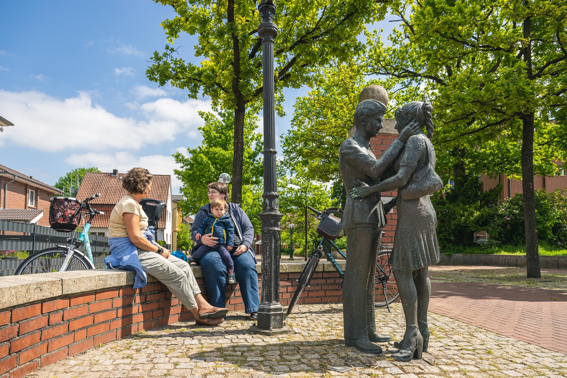 An der Lili Marleen Statue in Munster
