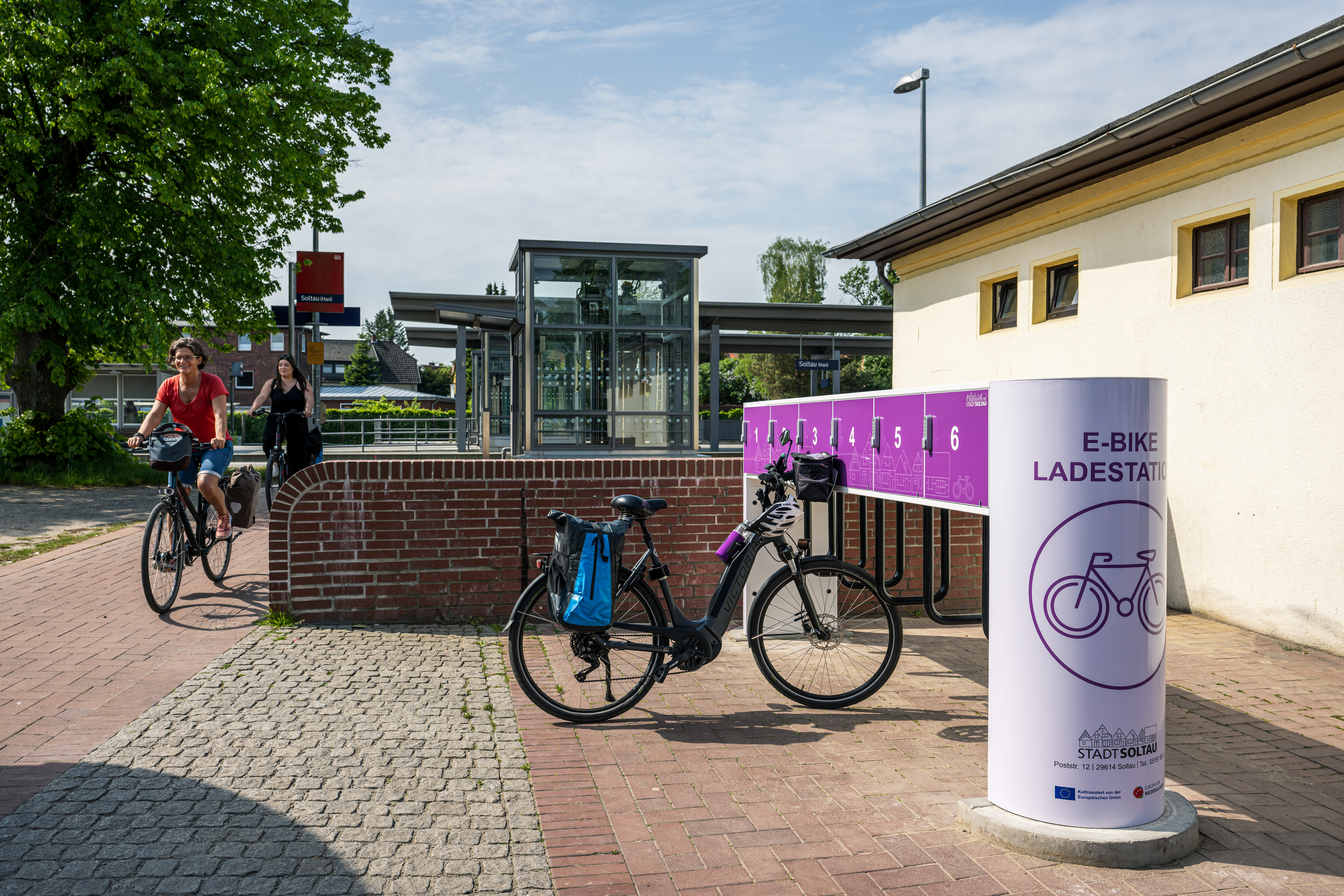 E-Bike Ladestation am Bahnhof Soltau