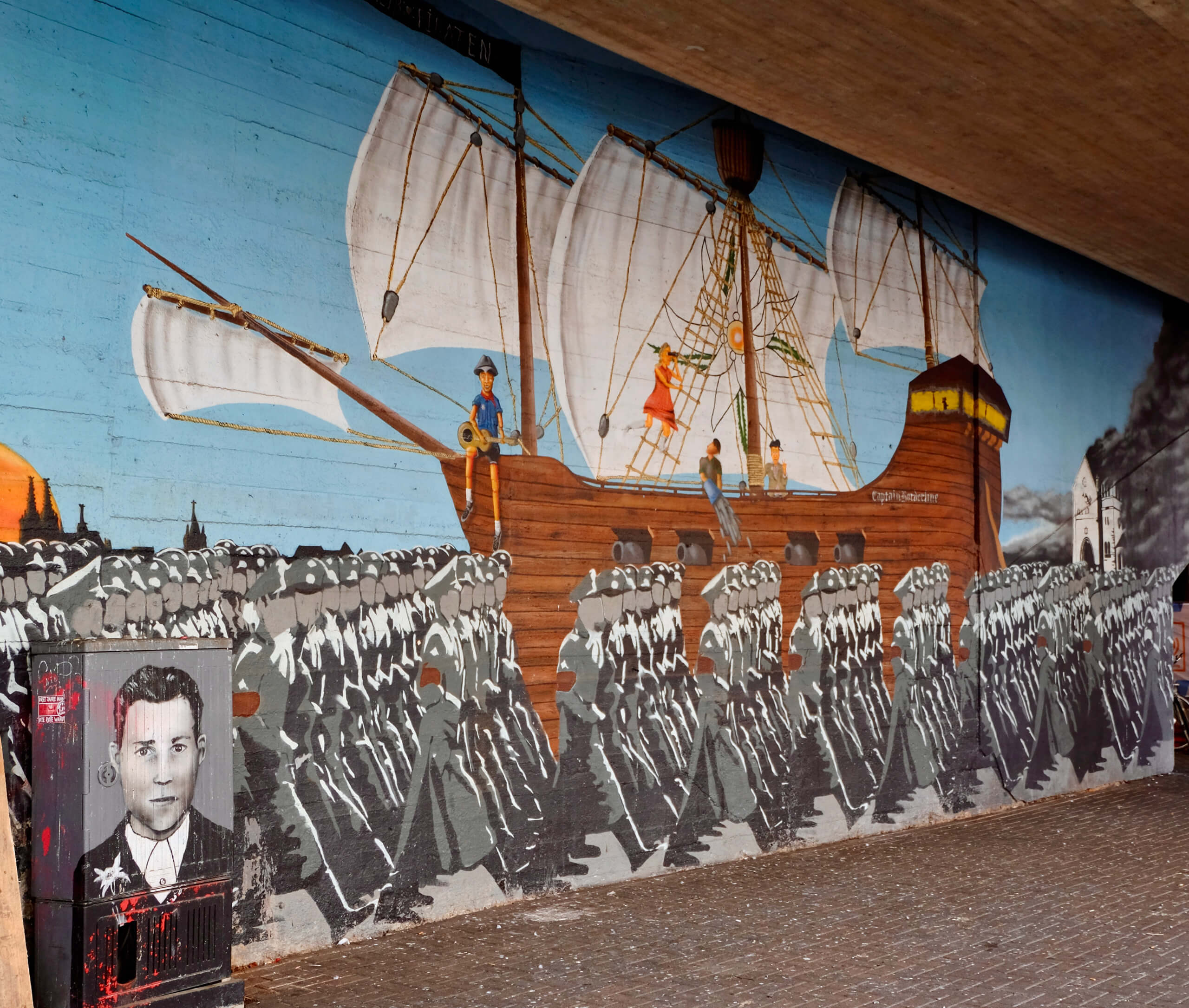 Edelweißpiraten – Street art in Cologne by Captain Borderline