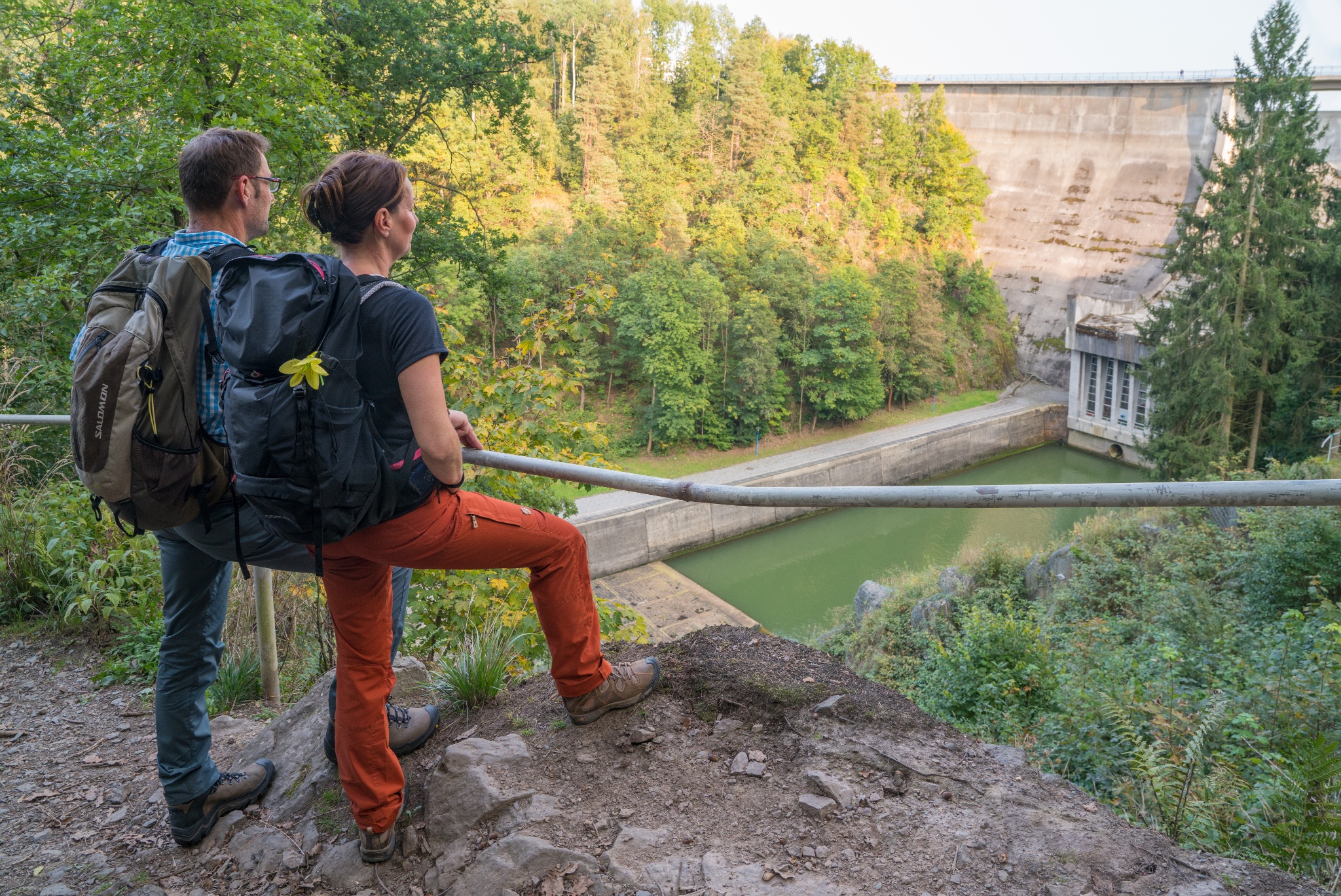 Staumauer der Talsperre Pöhl – Motiv