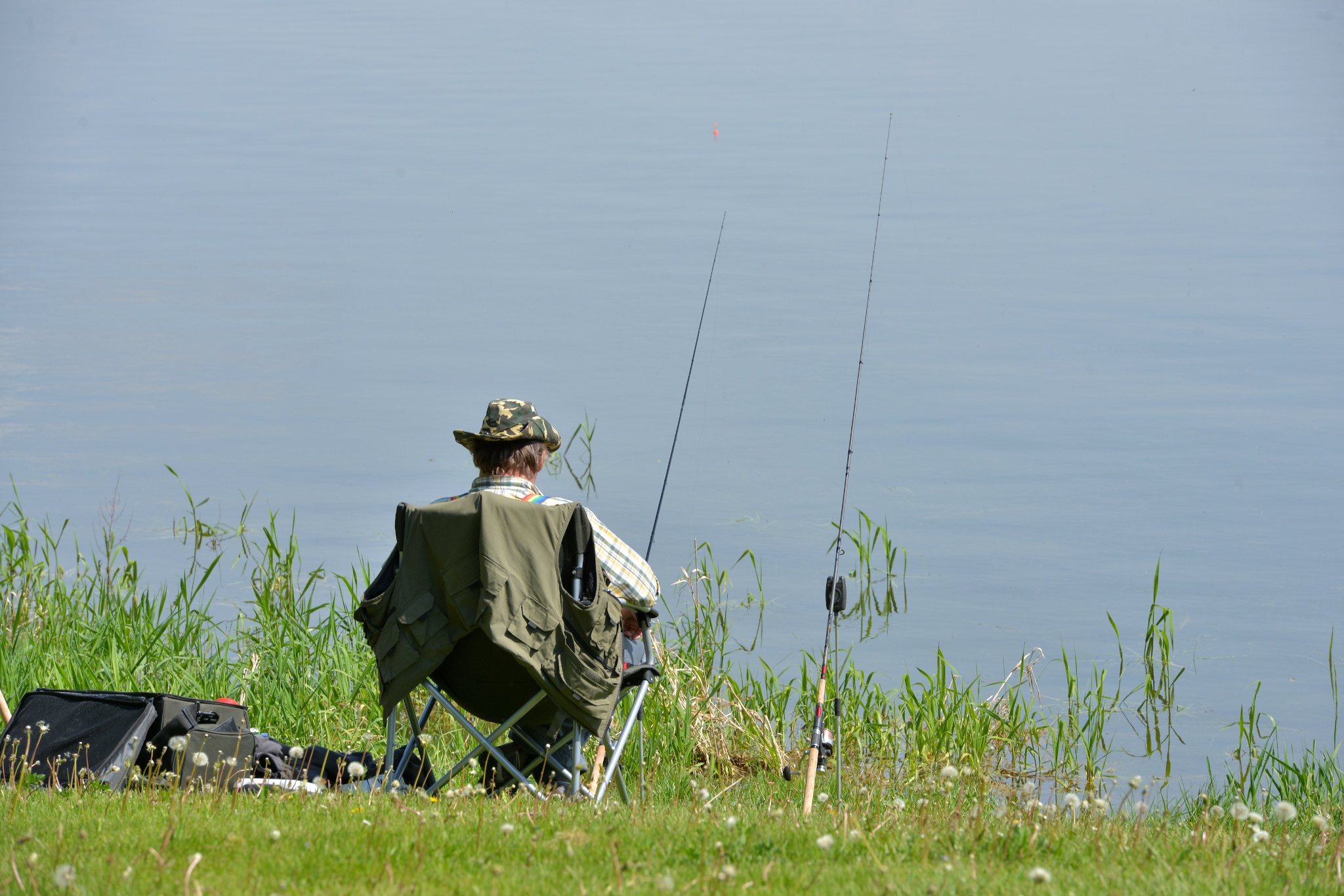 Angeln an der Talsperre Pöhl – Motiv