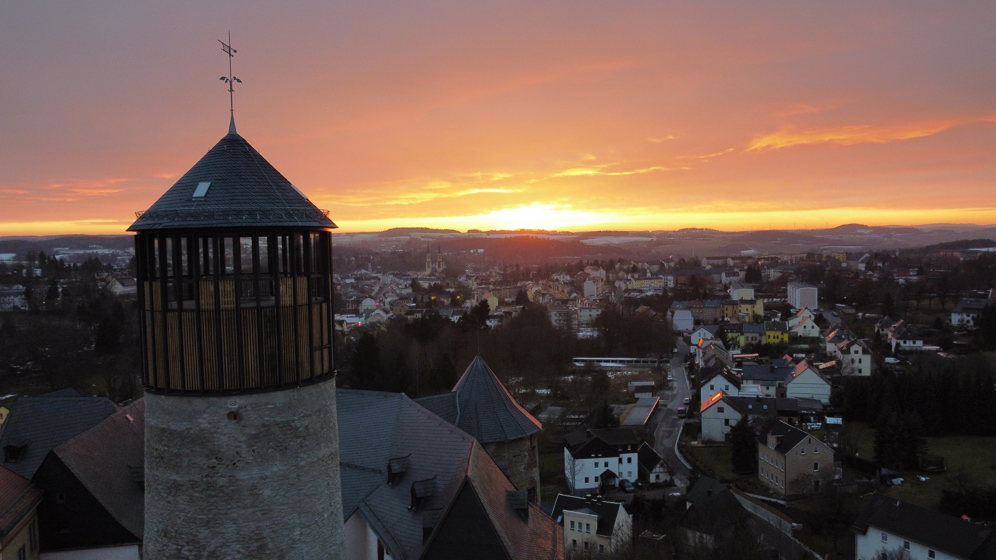 Bergfried auf Schloß Voigtsberg – Motiv