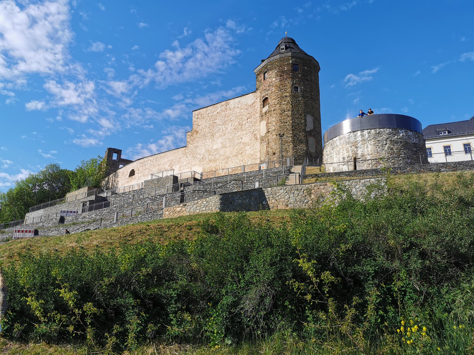 Ehemaliges Schloss der Vögte mit Schlossterrassen – Motiv