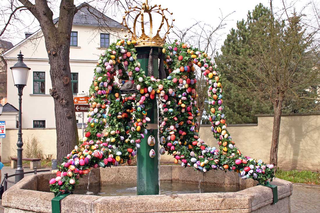 Der Röhrenbrunnen in Greiz – Motiv