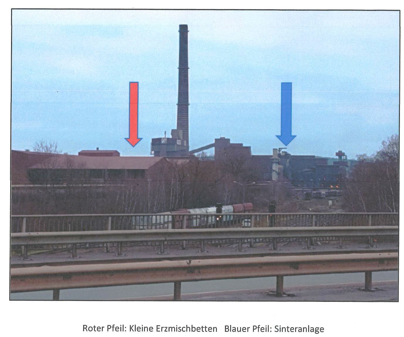 Blick auf die Erzvorbereitung