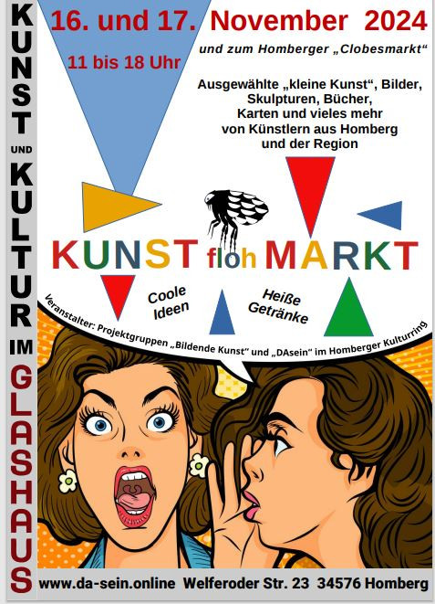 Plakat Kunstflohmarkt