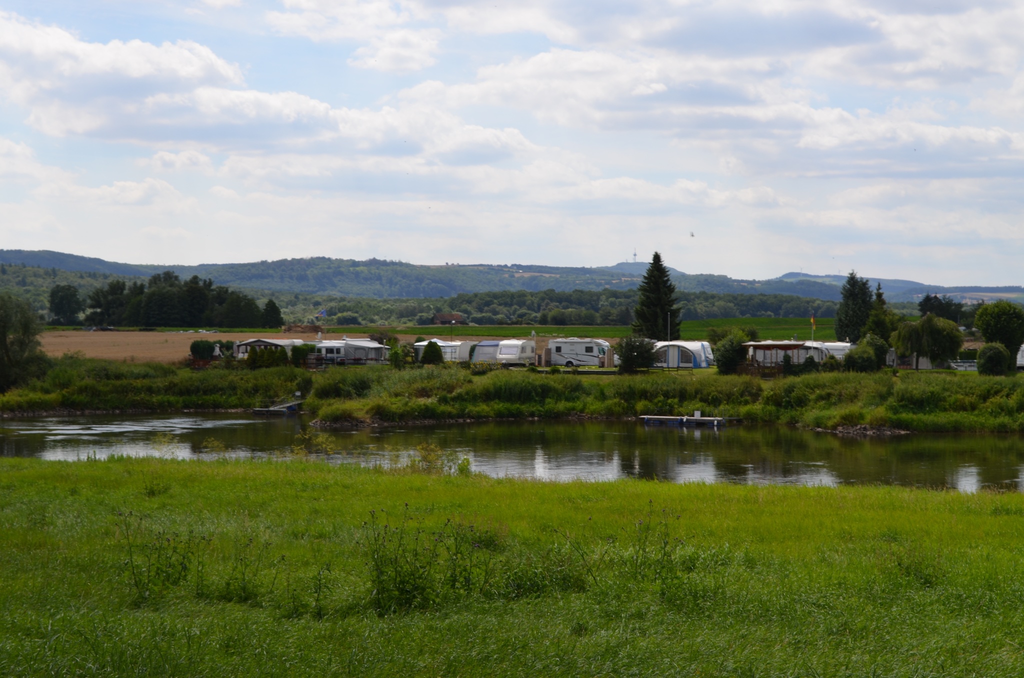 Campingplatz an der Weser