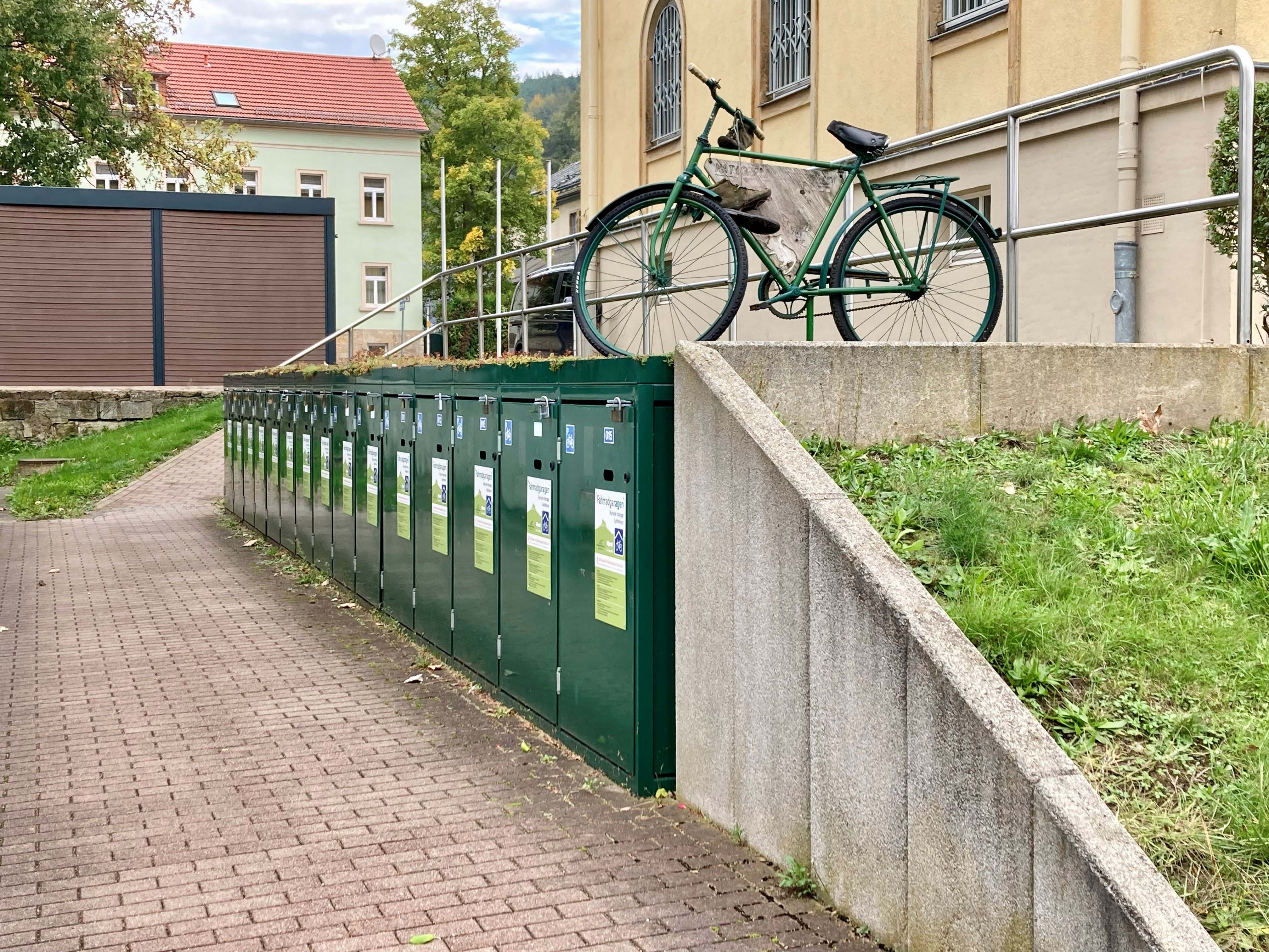 Fahrradboxen am Nationalparkzentrum