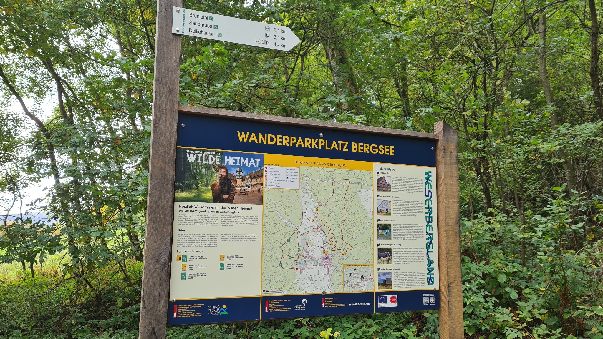 Wanderparkplatz Bergsee Delliehausen