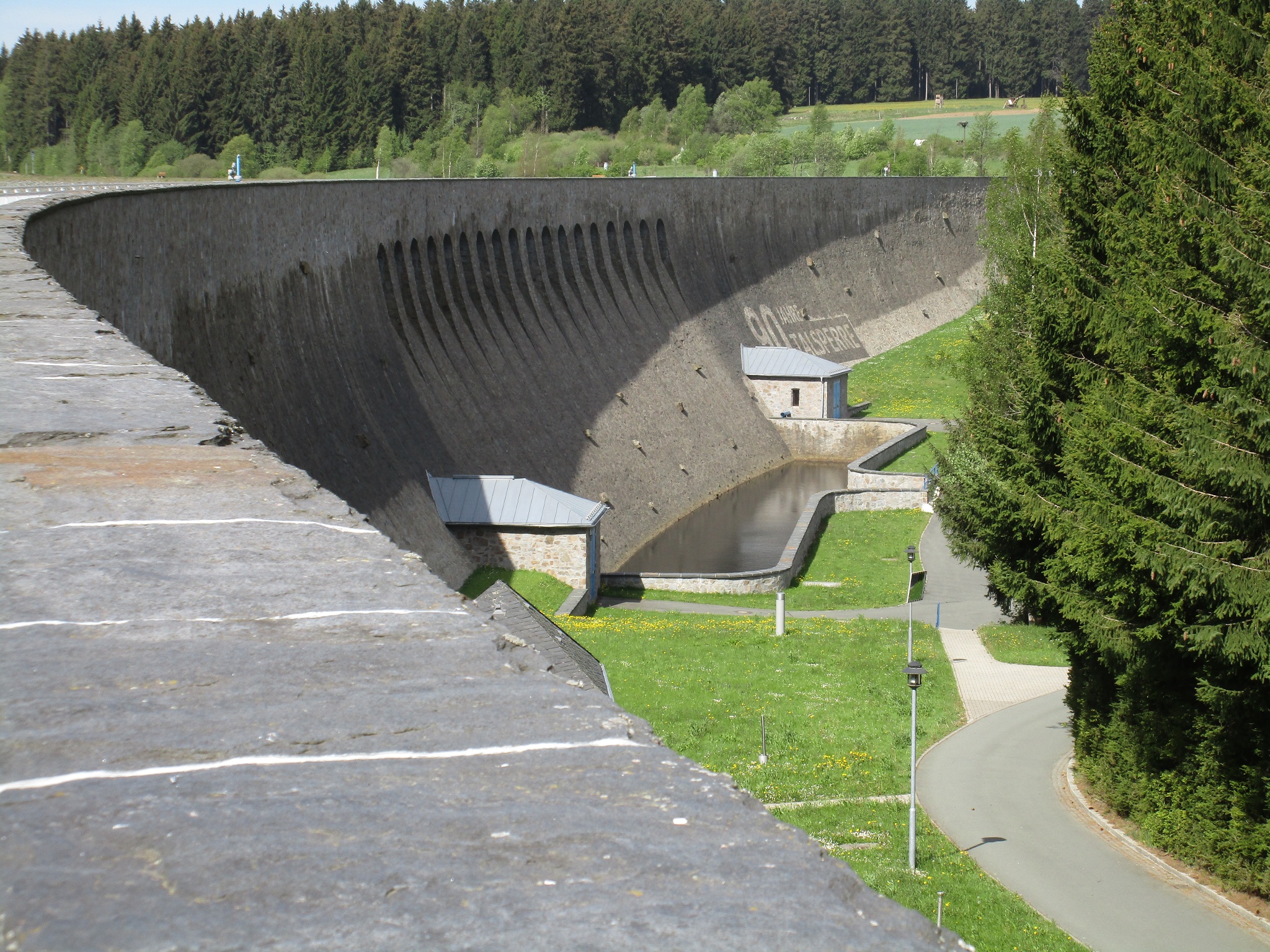 Staumauer der Talsperre Muldenberg – Motiv