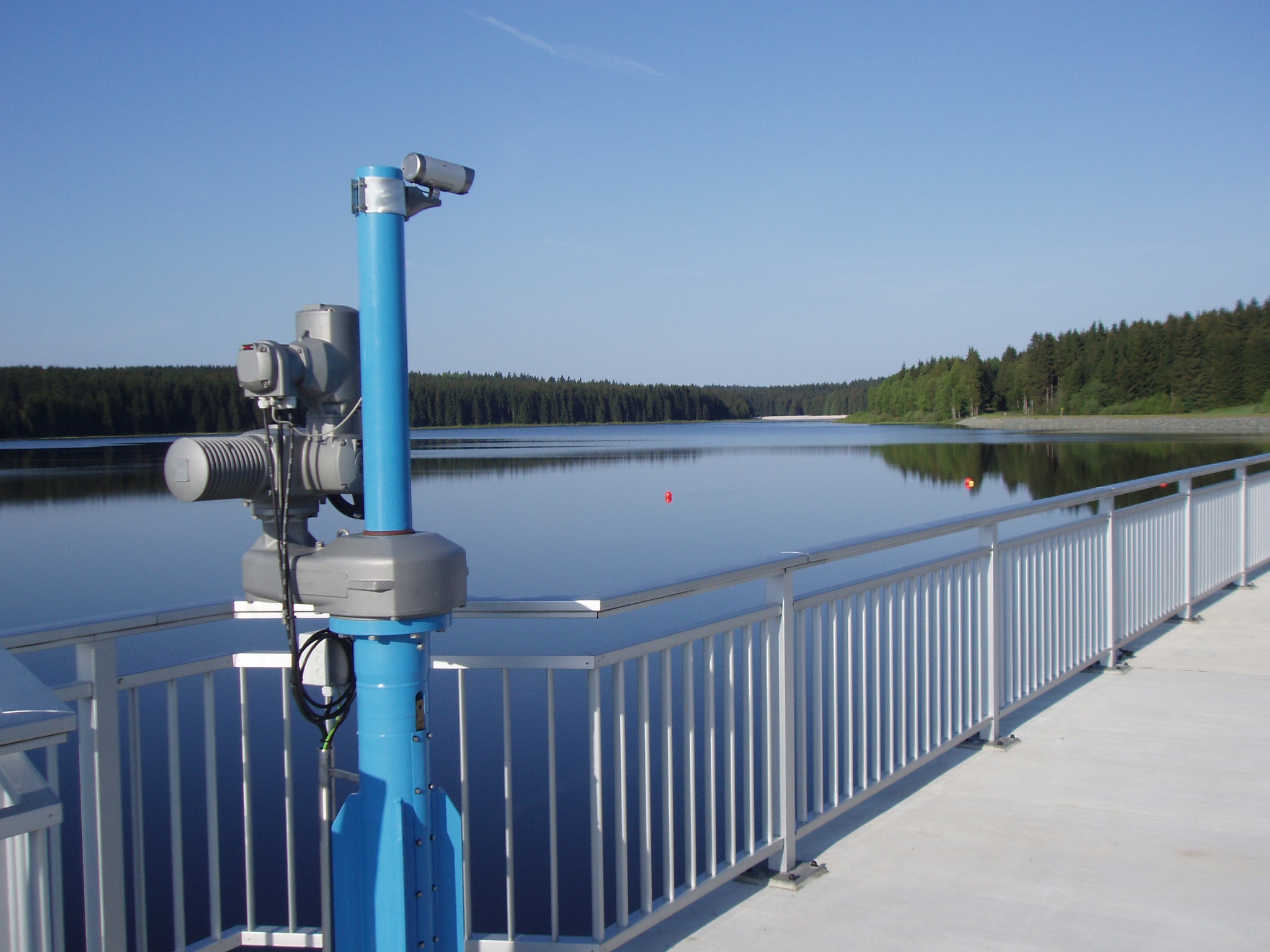 Blick von Staumauer auf Talsperre Muldenberg – Motiv