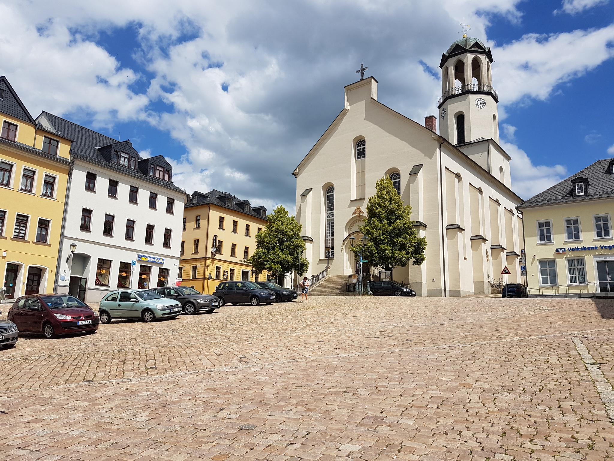 Altmarkt der Stadt Auerbach/Vogtland – Motiv