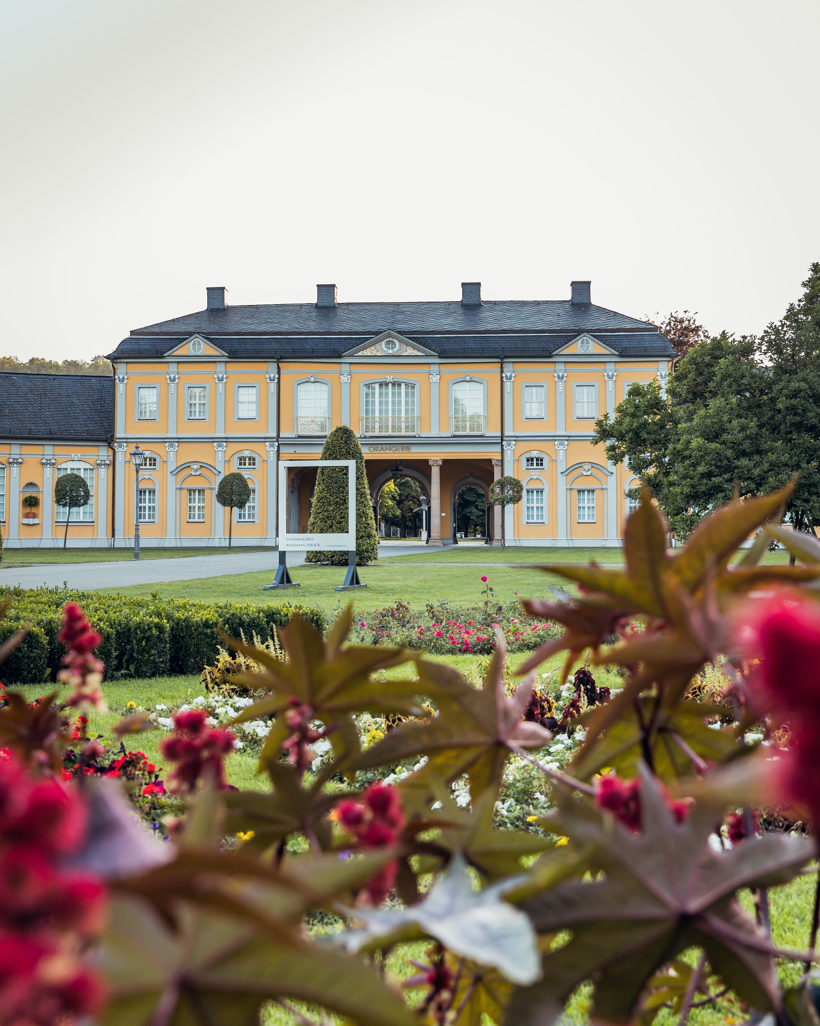 Fotopunkt an der Orangerie Gera – Motiv