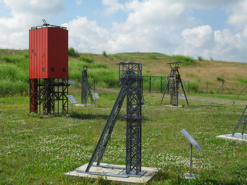 Miniaturausstellung Fördertürme – Motiv