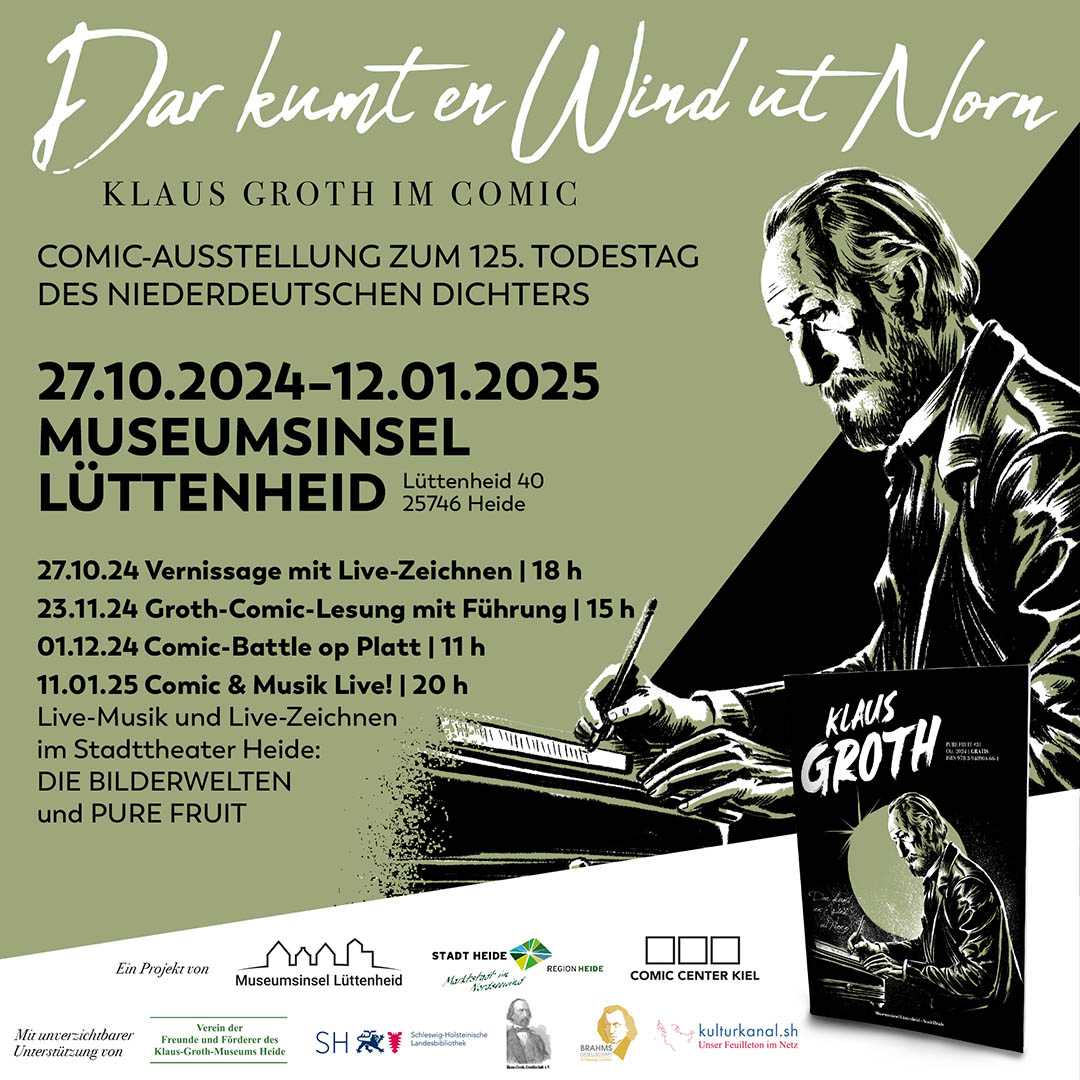 Klaus Groth im Comic