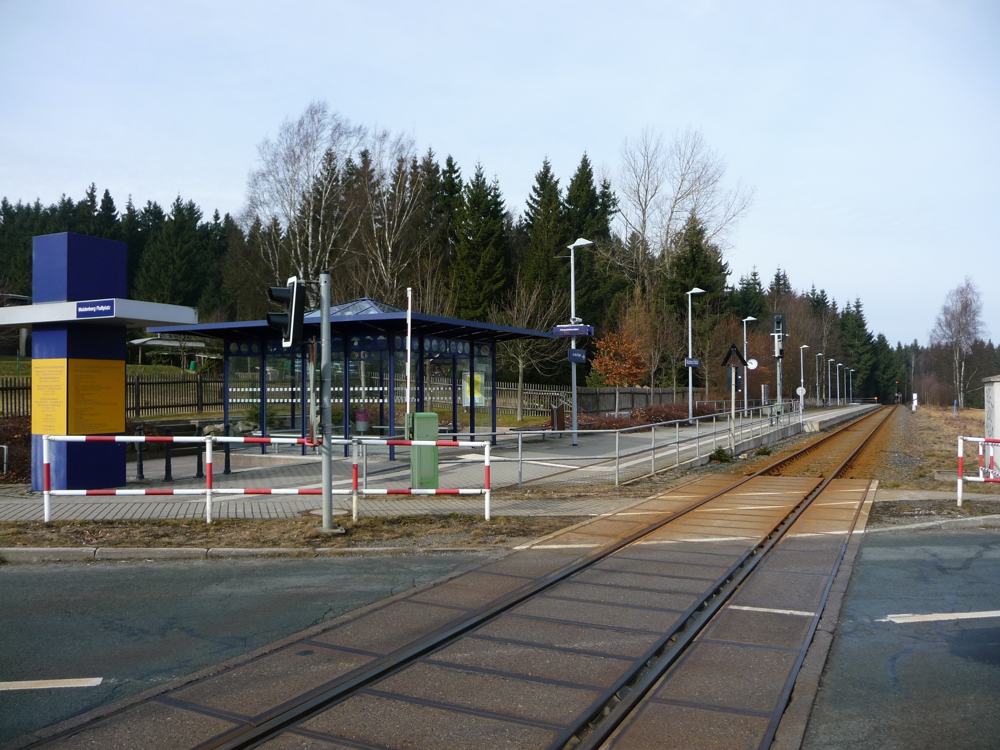 Haltepunkt Muldenberg-Floßplatz – Motiv