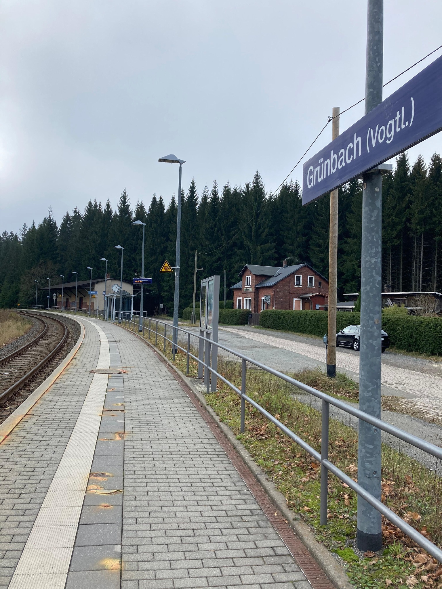 Bahn-Haltepunkt-Grünbach – Motiv