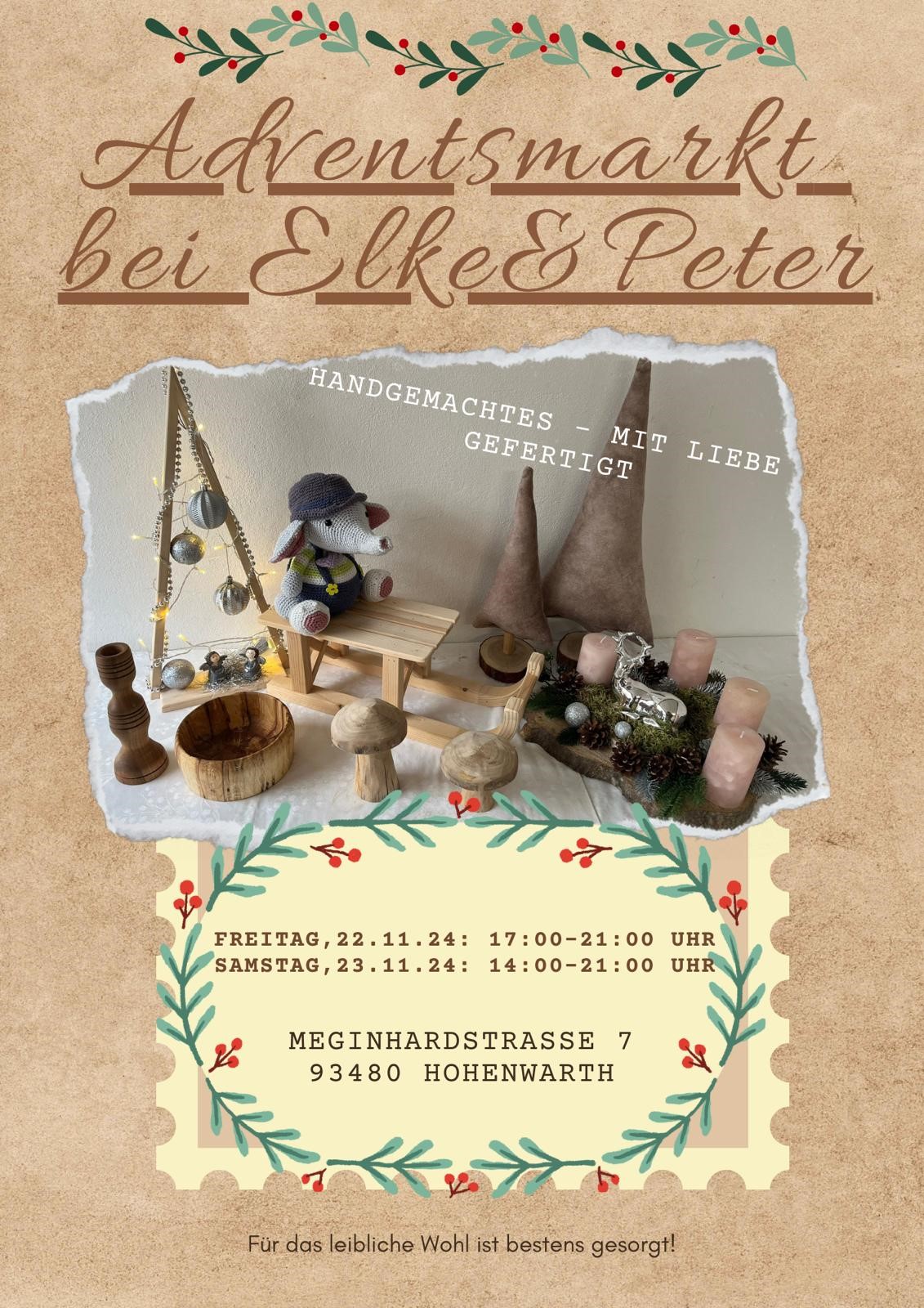 Adventsmarkt bei Elke und Peter