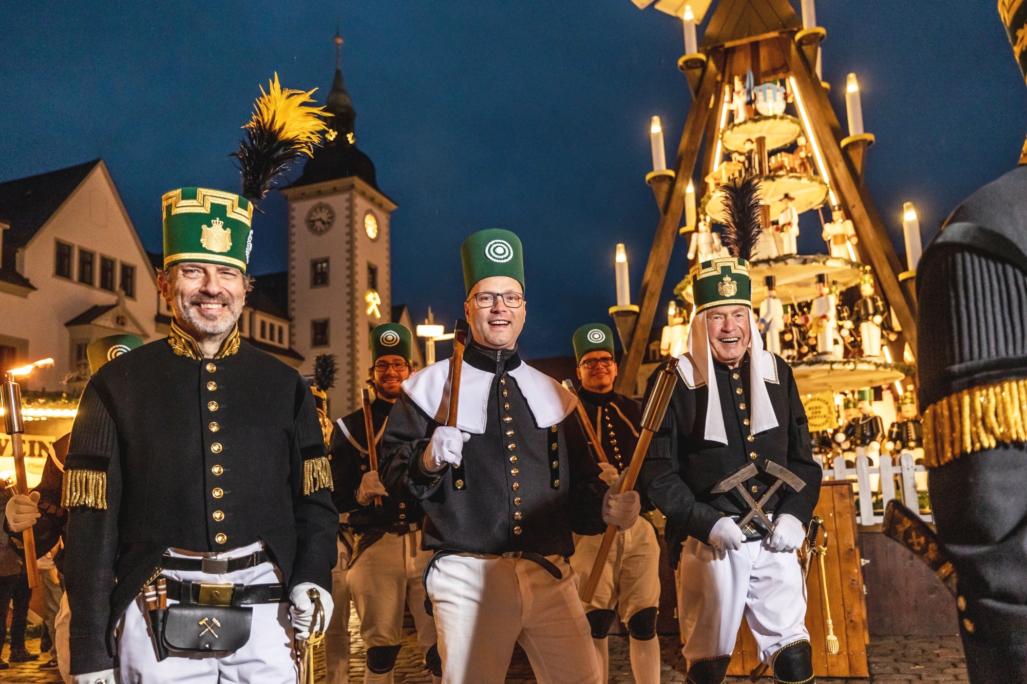 Bergparade im Fackelschein