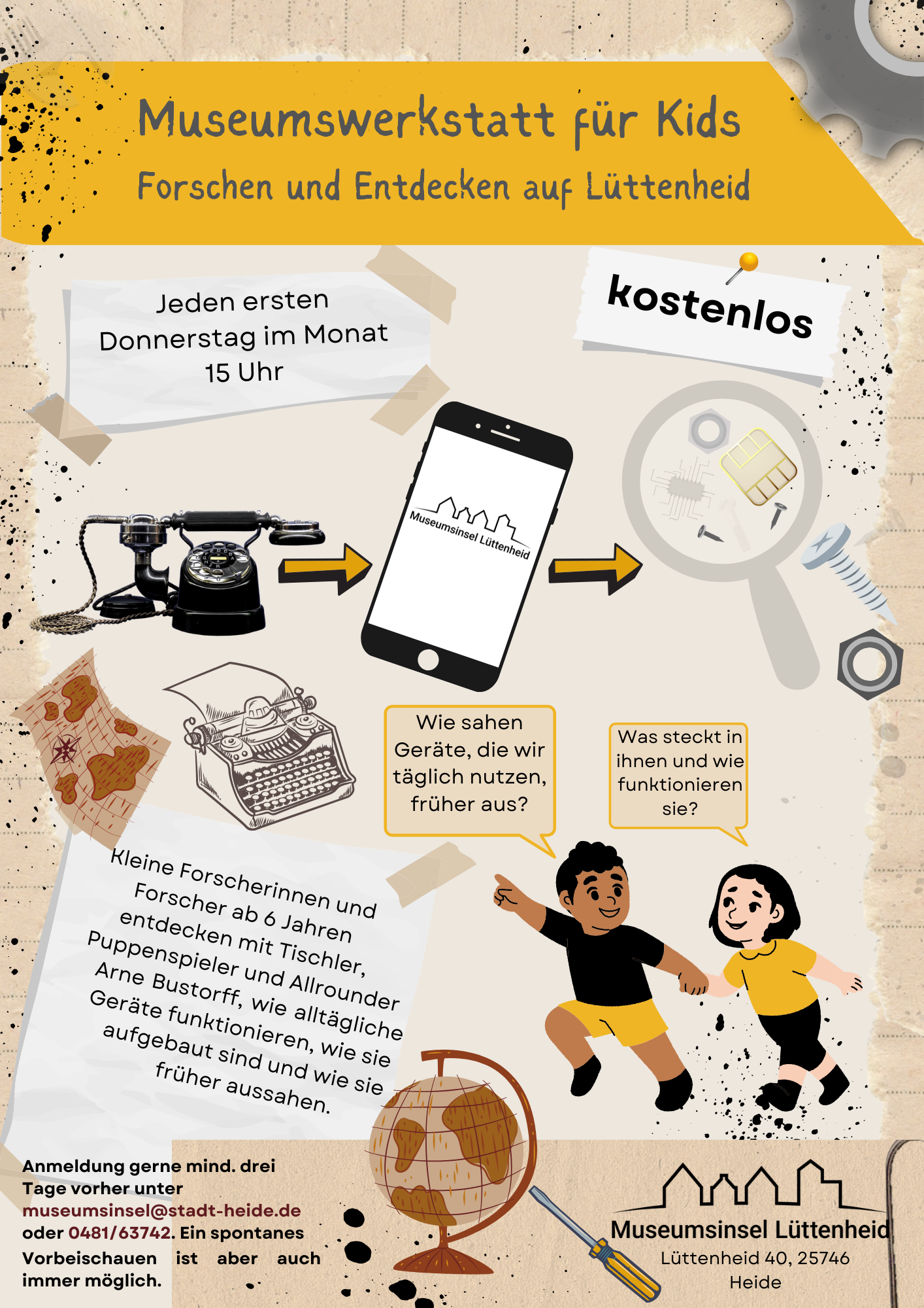 MUSEUMSWERKSTATT FÜR KIDS - Forschen und Entdecken auf Lüttenheid