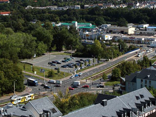 Parkplatz am Neustadtplatz Plauen – Motiv