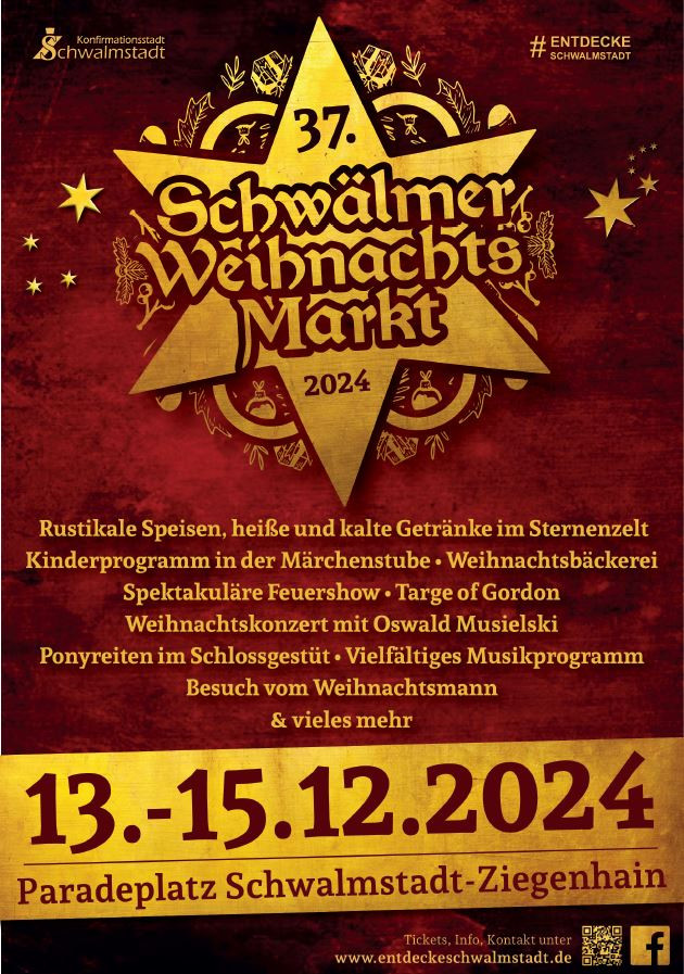 Plakat Schwälmer Weihnachtsmarkt 2024