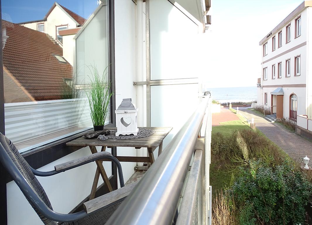Inselmarie, Teilmeerblick vom Balkon