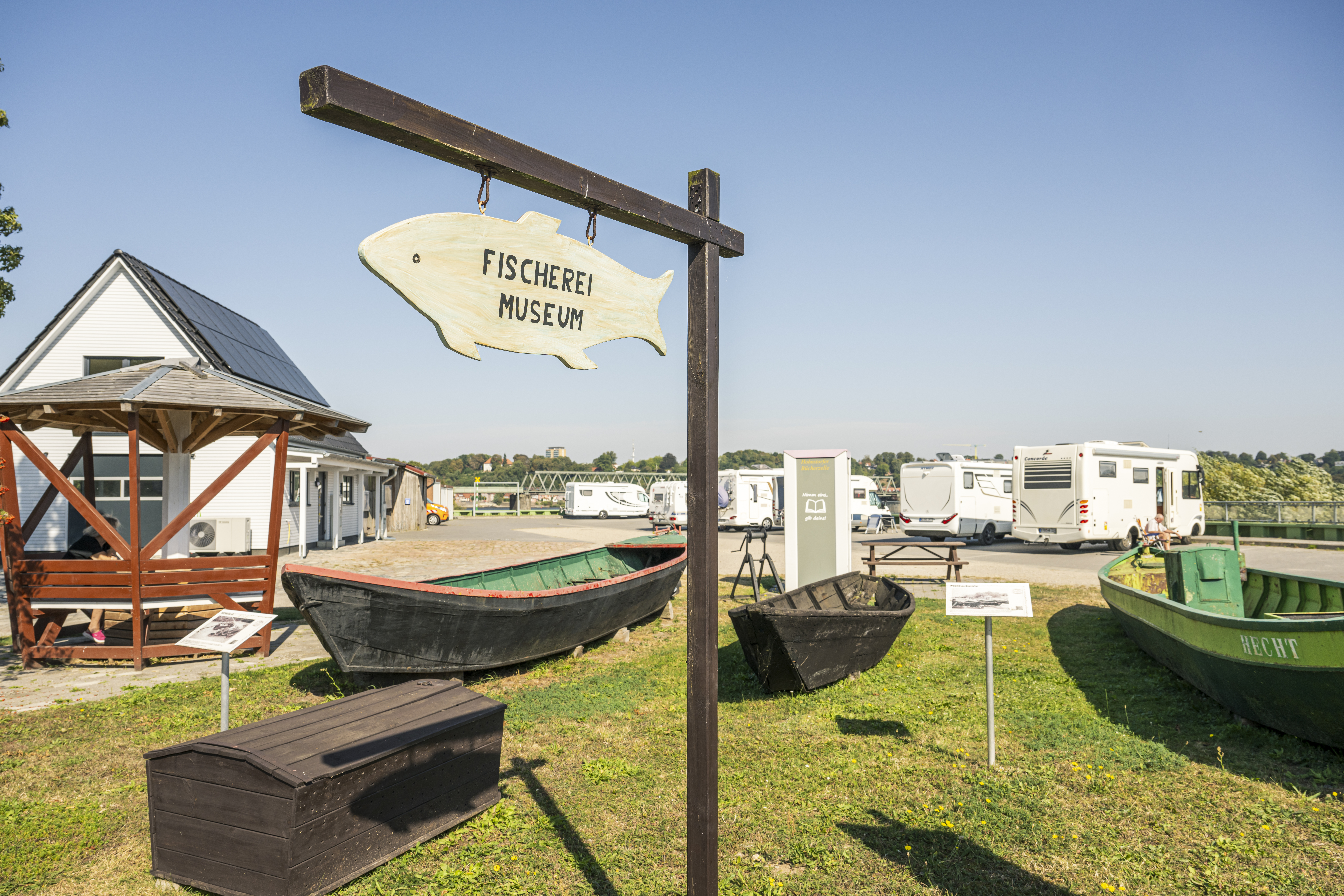 Das Fischereimuseum in Hohnstorf am Wohnmobil-Stellplatz
