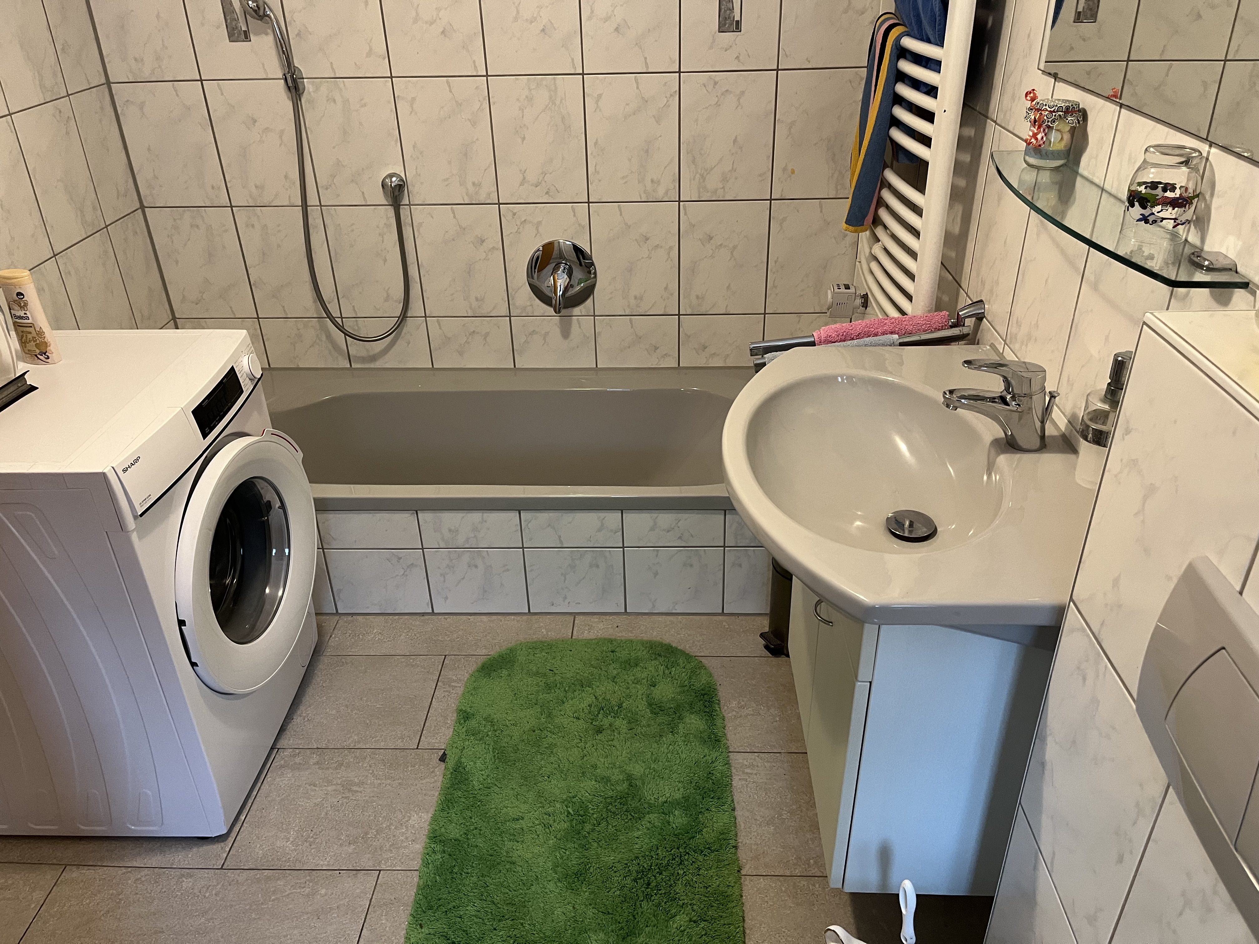 Ferienwohnung Biberberg Badezimmer