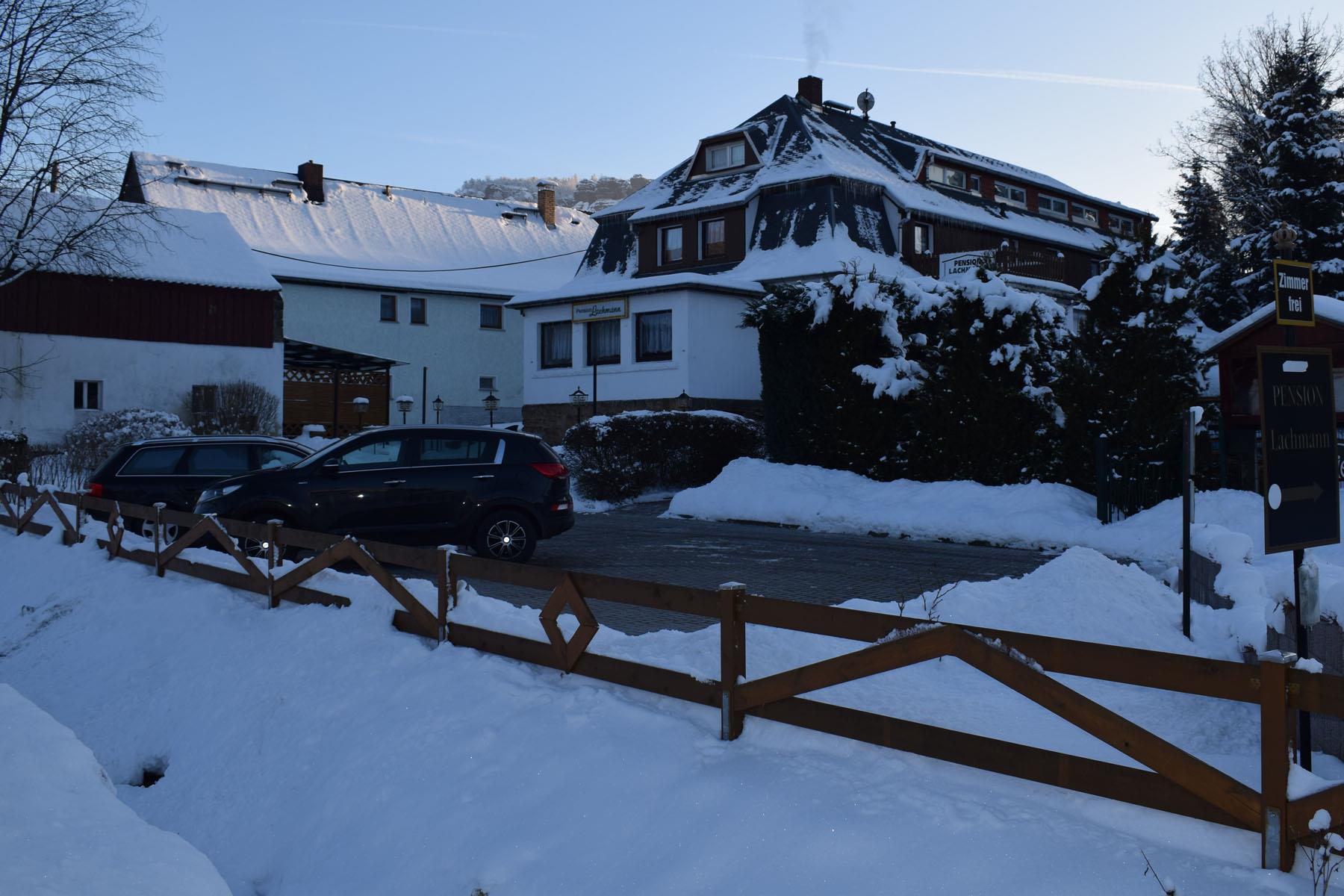 Pension Lachmann im Winter