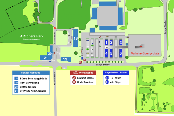 Lageplan Wohnmobilstellplatz im HAMMERSTEIN Park Wesendorf