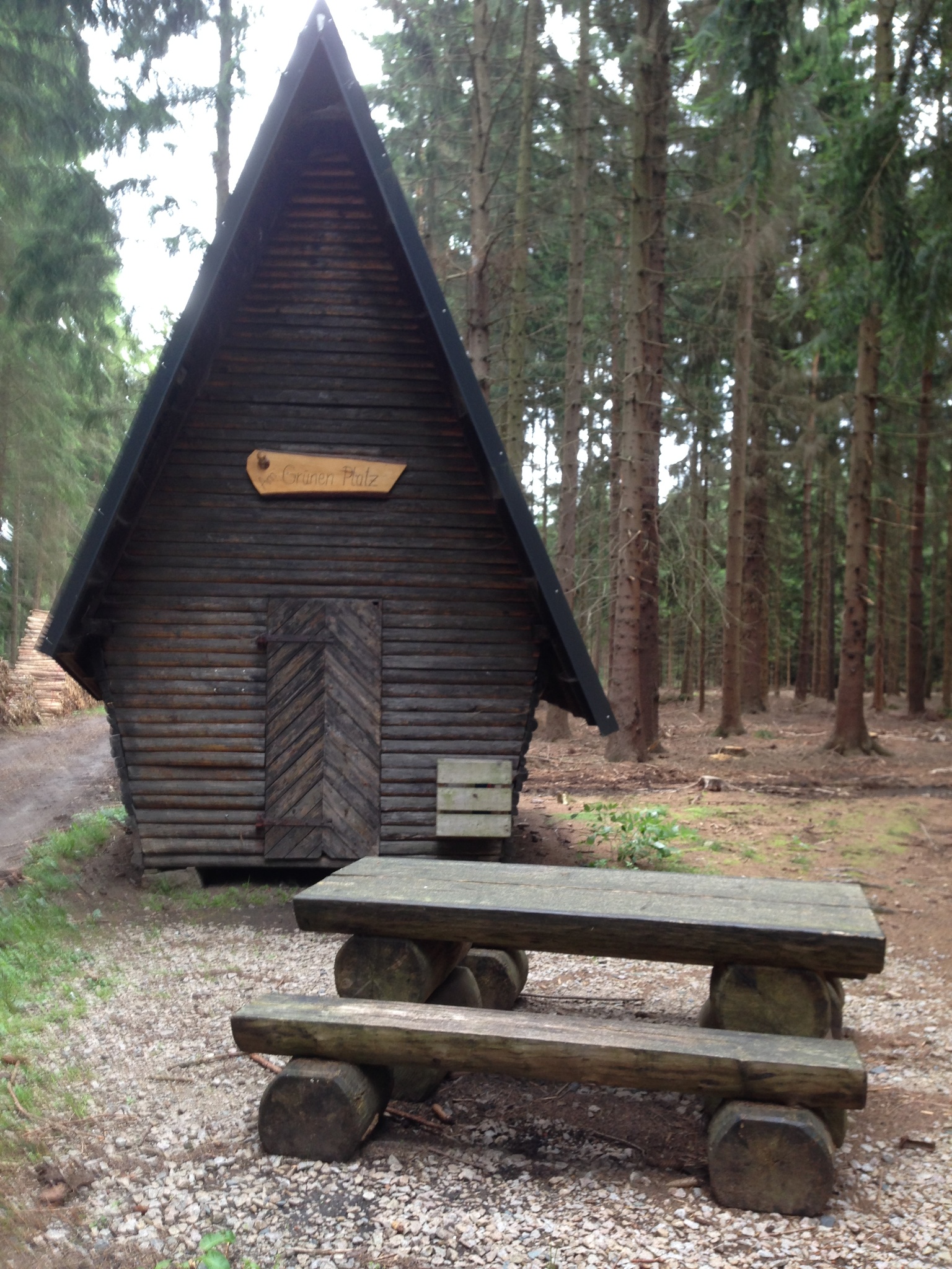 Hütte am „Grünen Platz“ – Motiv