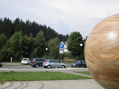 Parkplatz an der Raumfahrtausstellung – Motiv