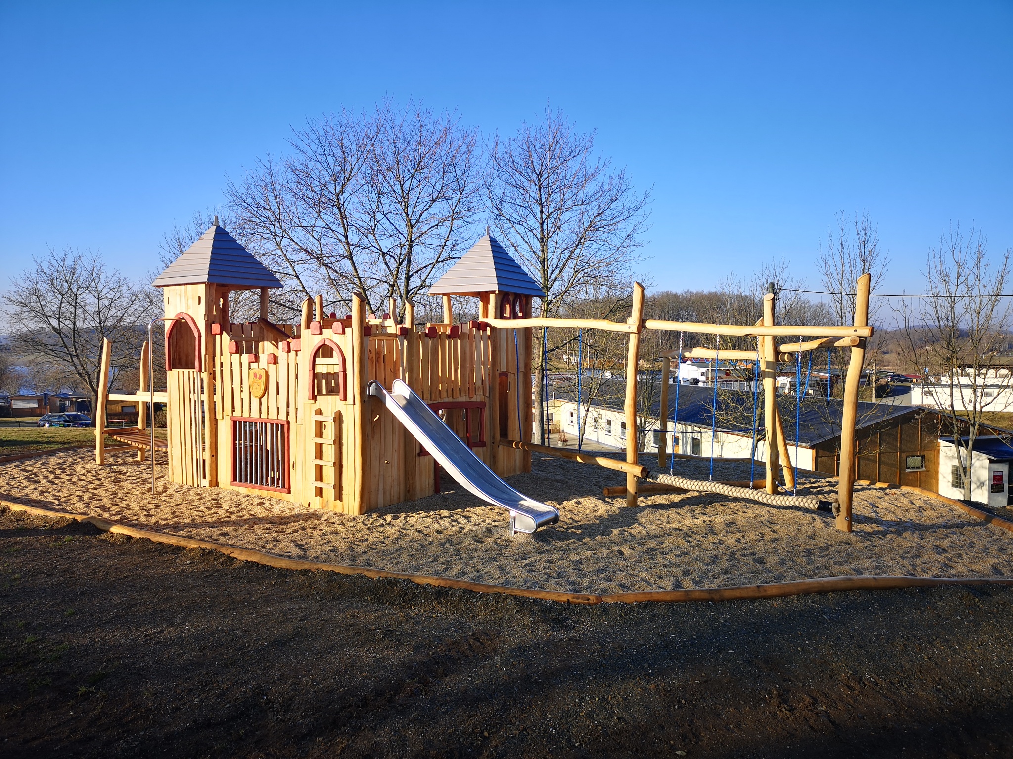 Spielplatz Schloßhalbinsel Talsperre Pöhl – Motiv