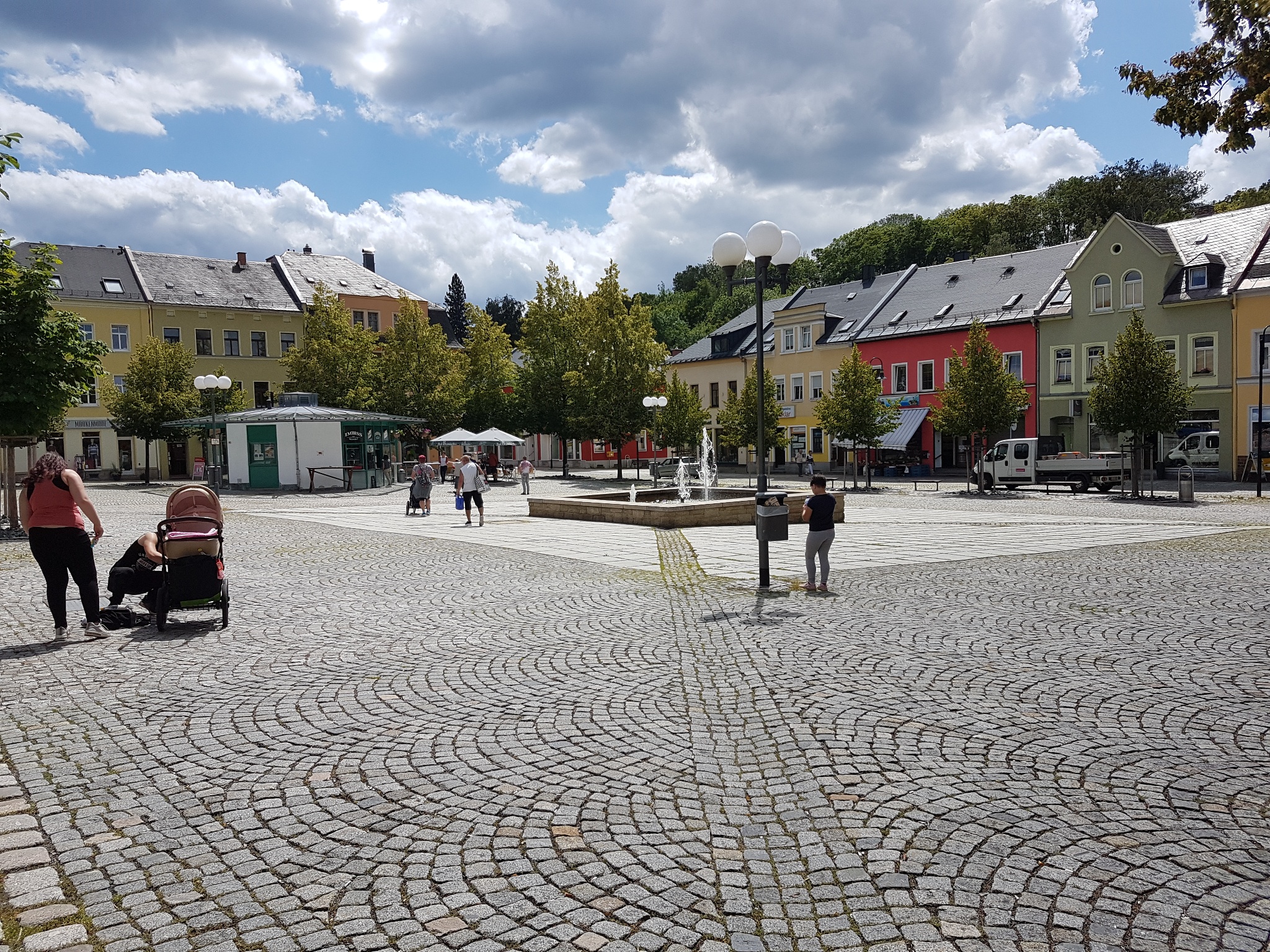 Neumarkt der Stadt Auerbach/Vogtland – Motiv