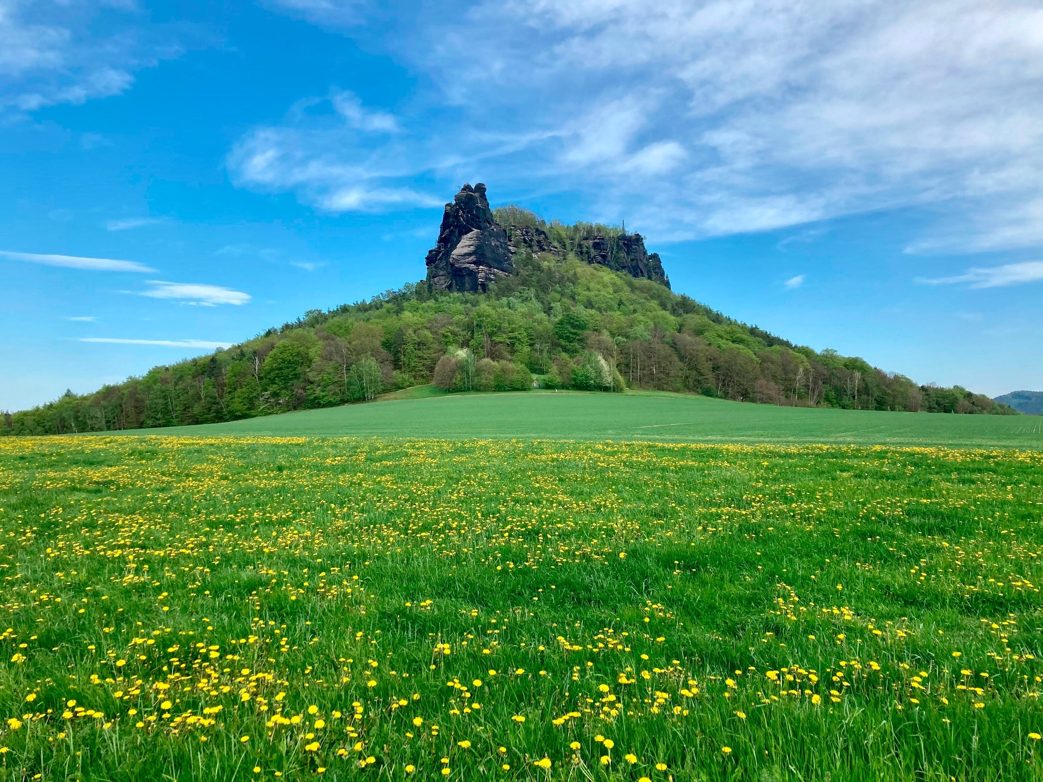 Zum Wahrzeichen des Nationalparks Sächsische Schweiz: der Lilienstein – Motiv