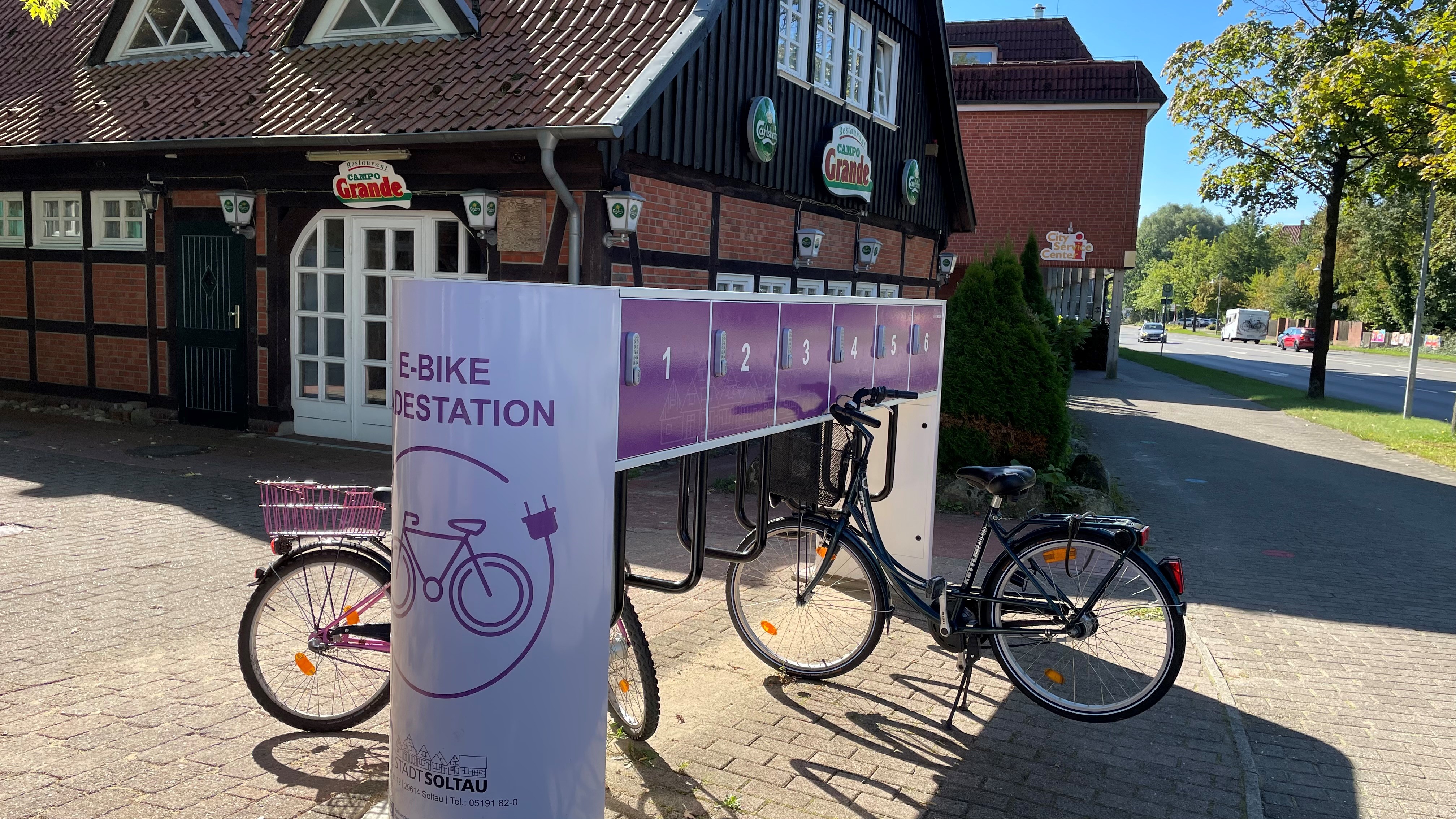 E-Bike Ladestation am Spielmuseum Soltau