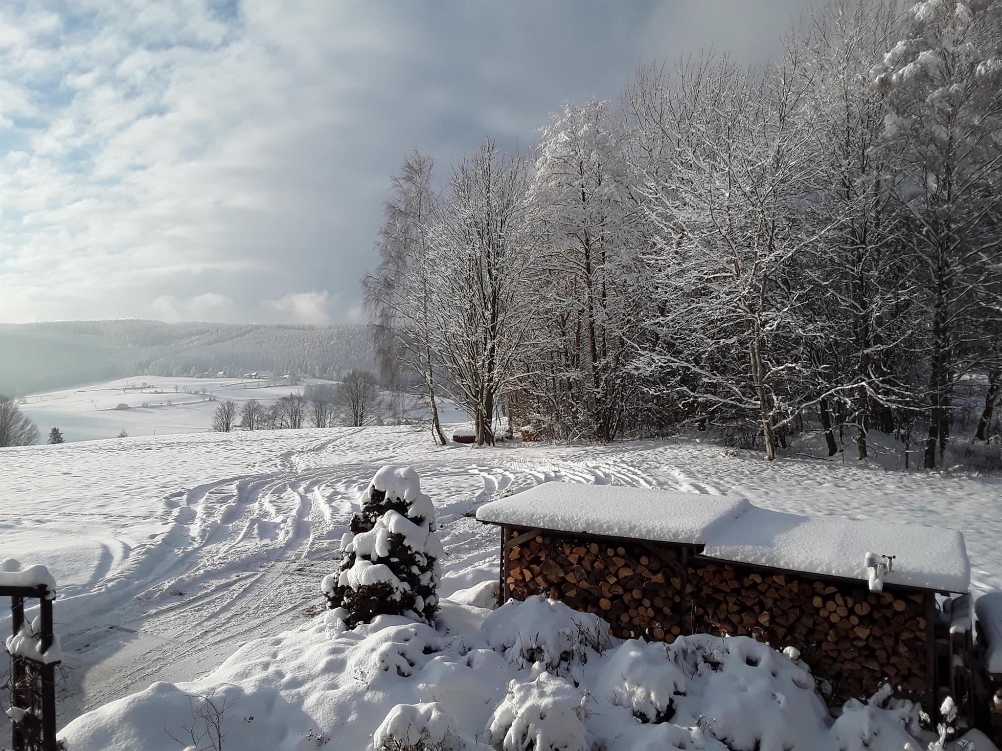 Blick v.Balkon im Winter