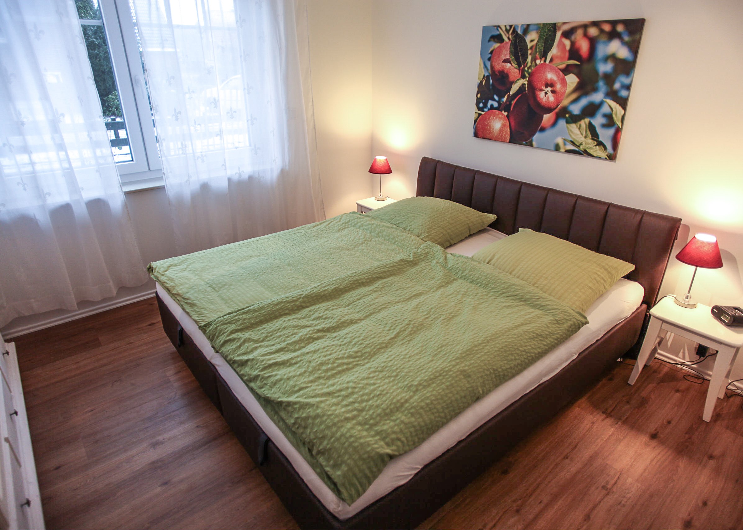Schlafzimmer Ferienwohnung Holsteiner Cox