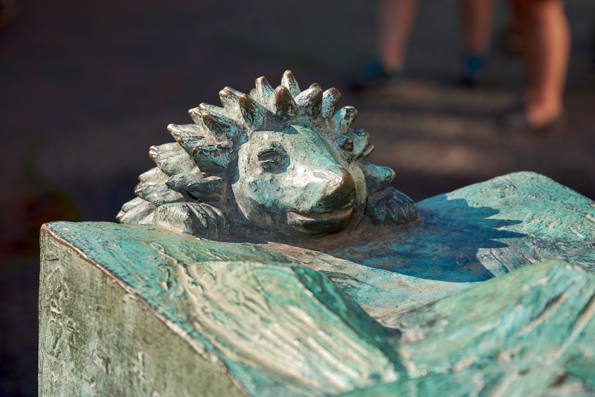 Hase und Igel Brunnen in der Hansestadt Buxtehude