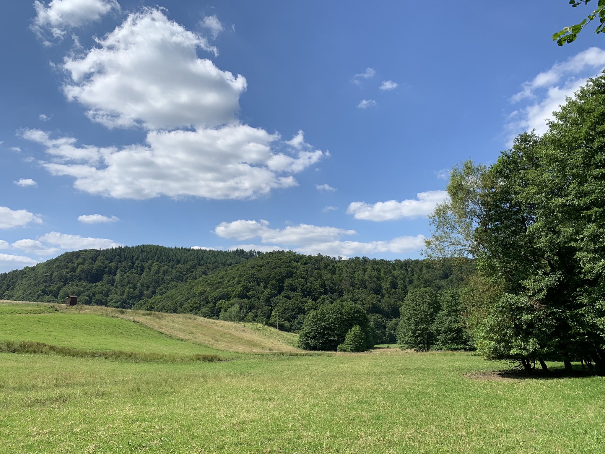 Weite Landschaft auf, dem Bergwerk Rundweg 2 bei Bergfreiheit