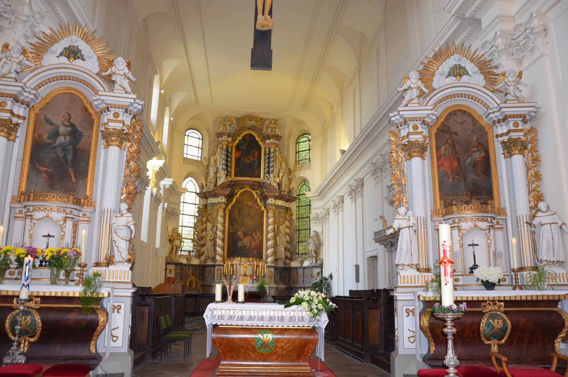 (ehemalige Kloster-) kath. Kirche. St. Abdon und Sennen in Ringelheim