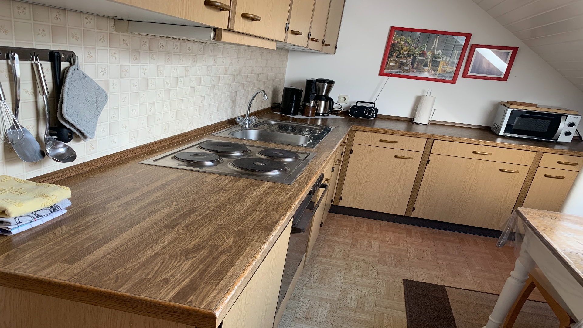Ferienwohnung An der alten Kapelle Essbereich