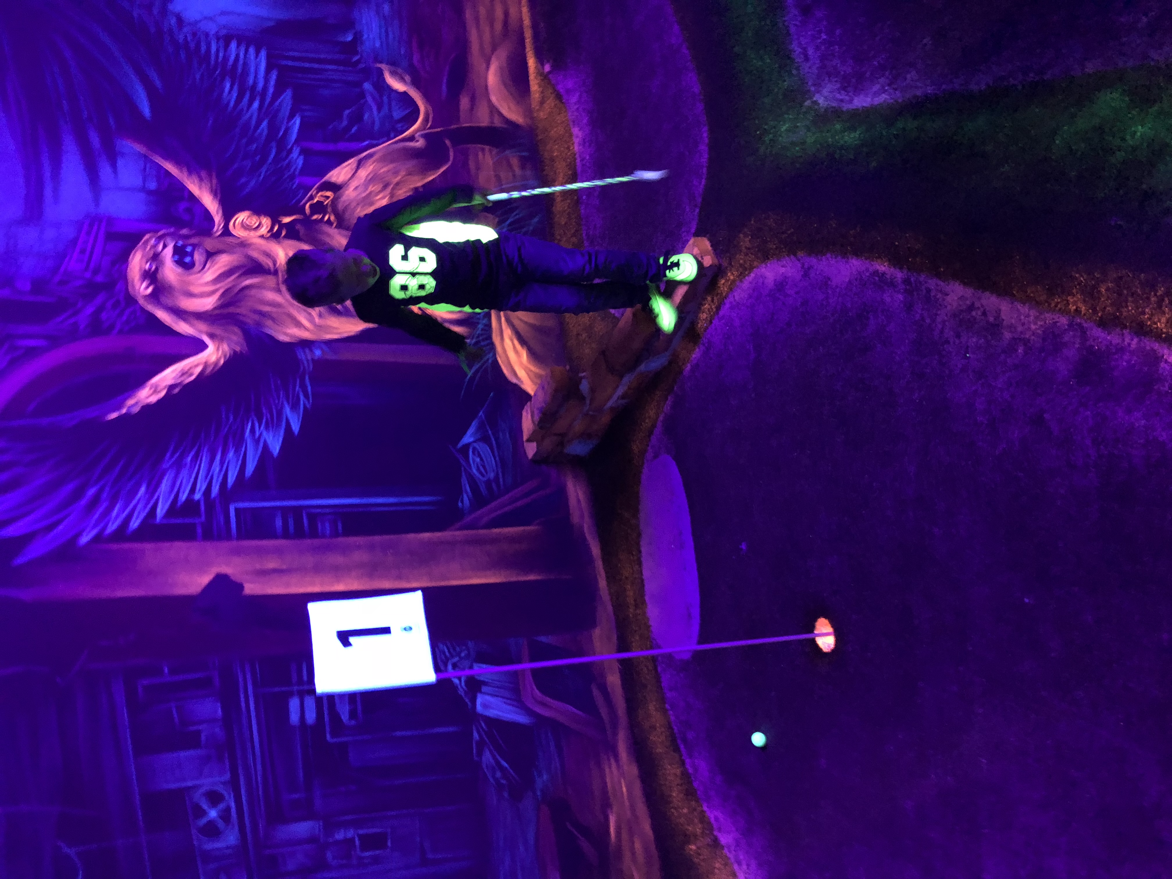 Schwarzlichtlöwen Indoor Minigolf
